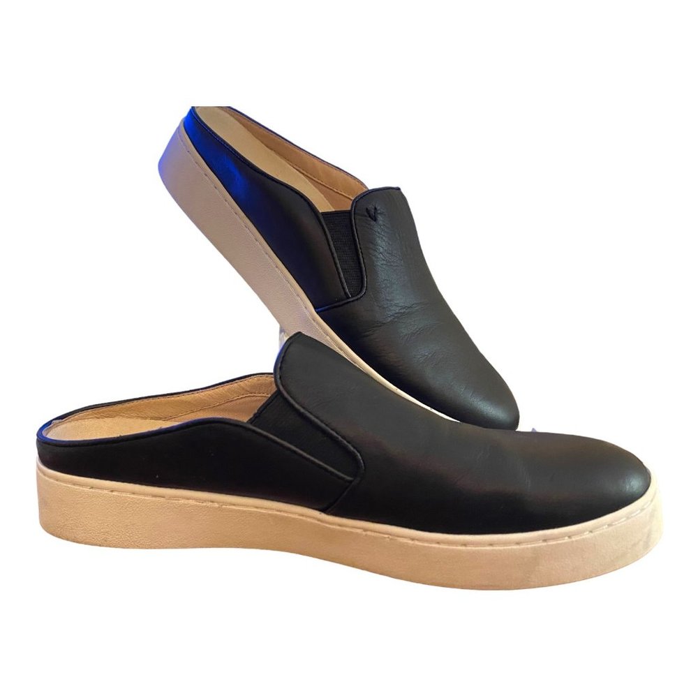 Vionic Splendid Dakota Women US 8.5 Black Leather Slip on Mule Stability Support - Picture 11 of 13